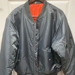 Olive drab bomber jacket, Size XL